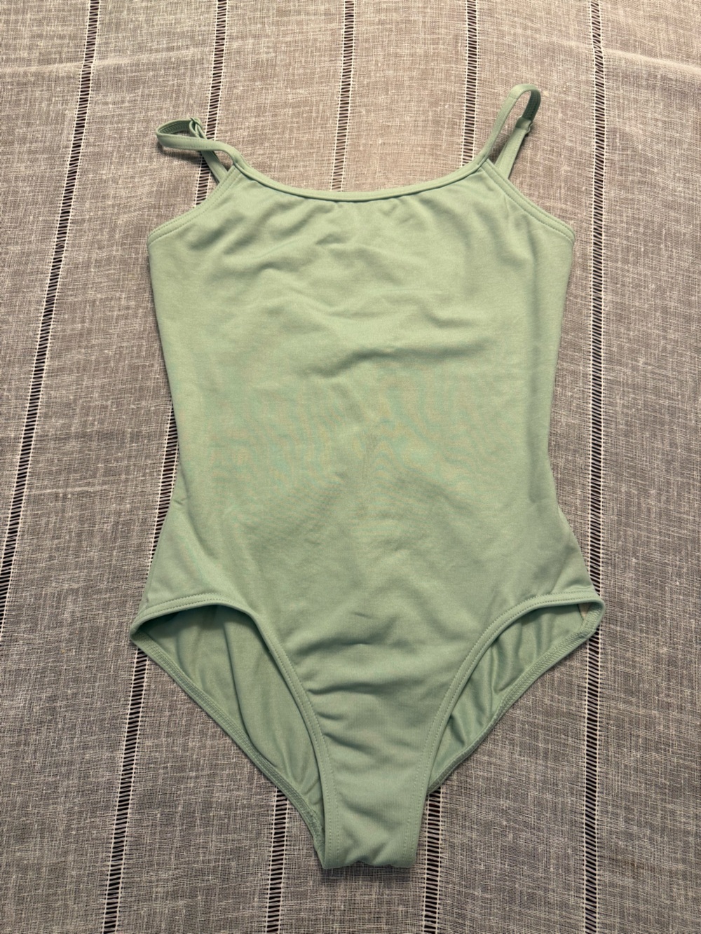 Capezio Light Sage Green Tank Leotard with Thin Straps